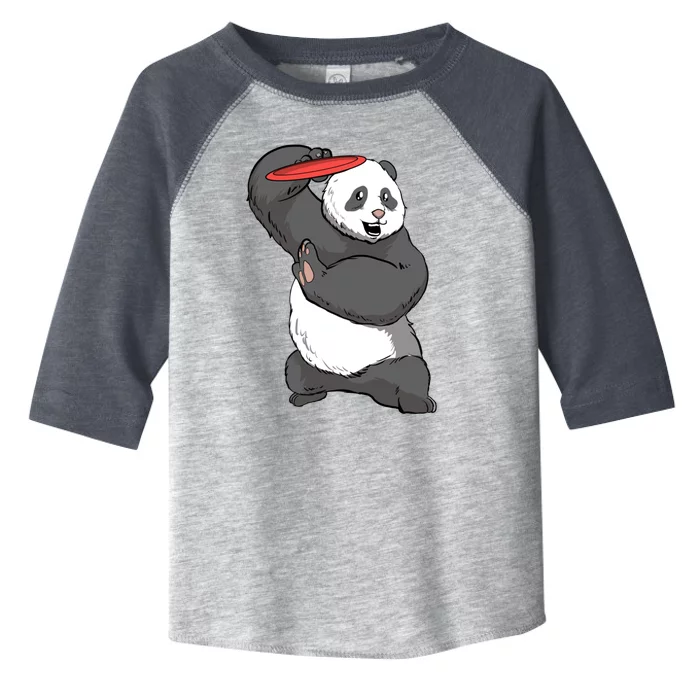 Frisbee Golf Panda Bear Frolf Course Disc Golf Great Gift Toddler Fine Jersey T-Shirt