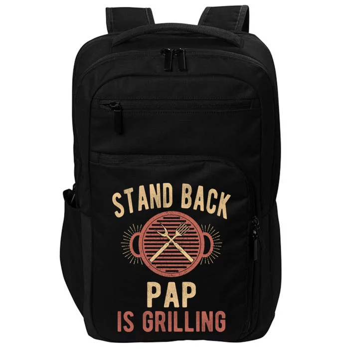 Funny Grilling Pap Bbq Pap Grandpa Cool Gift Impact Tech Backpack