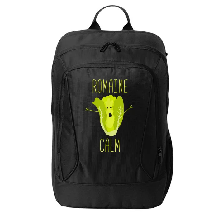 Funny Gardening Pun Romaine Calm Gardener Gift City Backpack