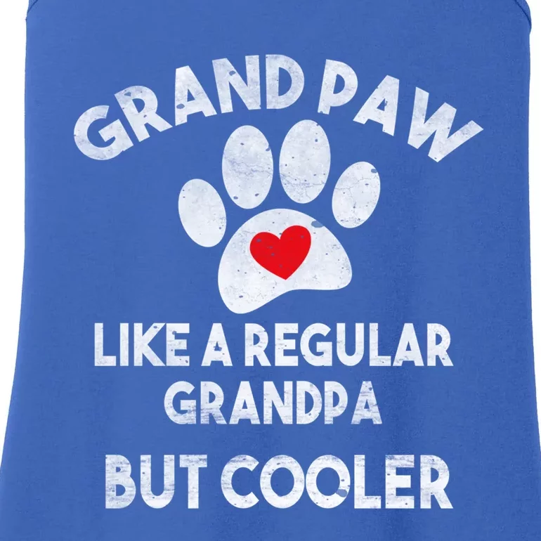 Funny Grand Paw Like A Regular Grandpa But Cooler Dog Lover Cool Gift Ladies Essential Tank