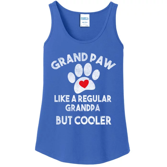 Funny Grand Paw Like A Regular Grandpa But Cooler Dog Lover Cool Gift Ladies Essential Tank