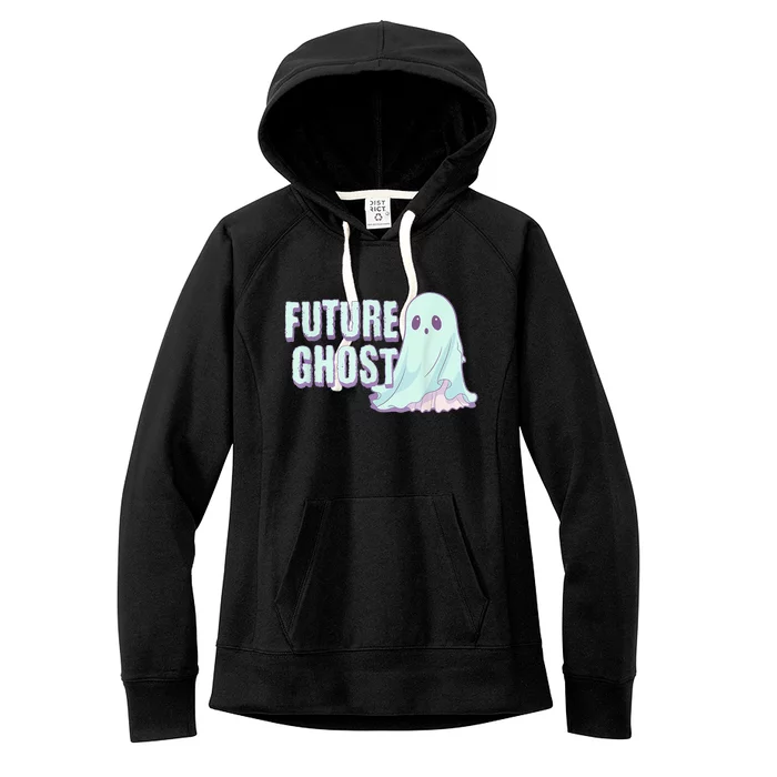 Future Ghost Pastel Goth Kawaii Creepy Cute Weird Aesthetic Women's Fleece Hoodie