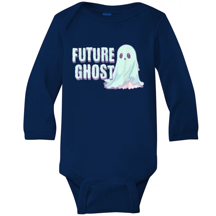 Future Ghost Pastel Goth Kawaii Creepy Cute Weird Aesthetic Baby Long Sleeve Bodysuit