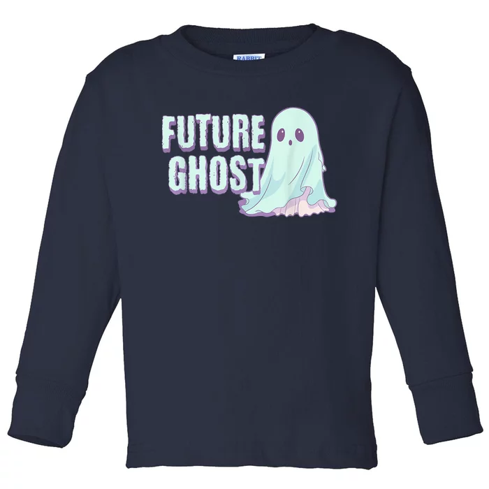 Future Ghost Pastel Goth Kawaii Creepy Cute Weird Aesthetic Toddler Long Sleeve Shirt