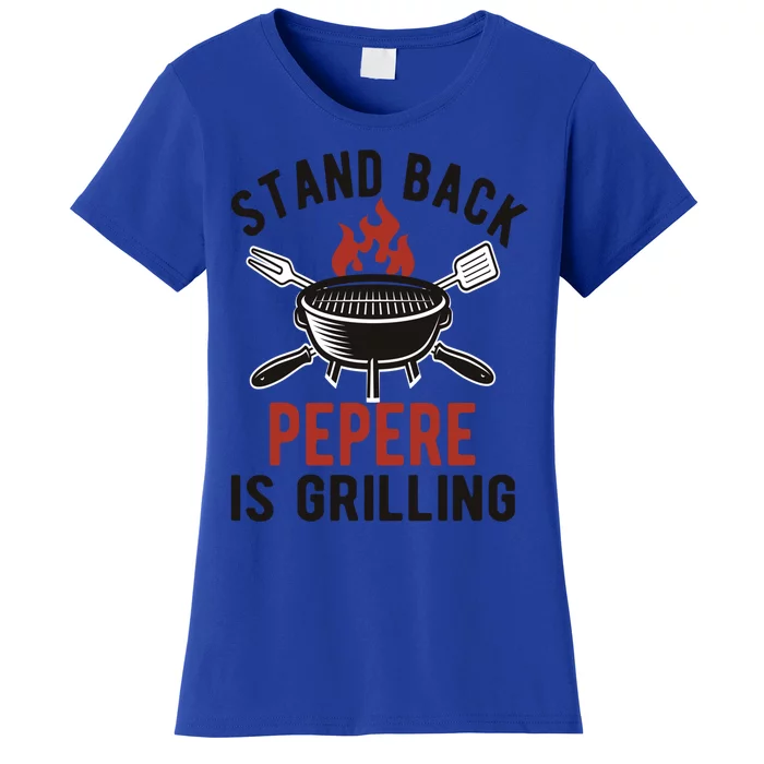 Funny Grilling Pepere Bbq Pepere Grandpa Cute Gift Women's T-Shirt