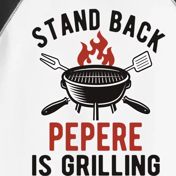 Funny Grilling Pepere Bbq Pepere Grandpa Cute Gift Toddler Fine Jersey T-Shirt