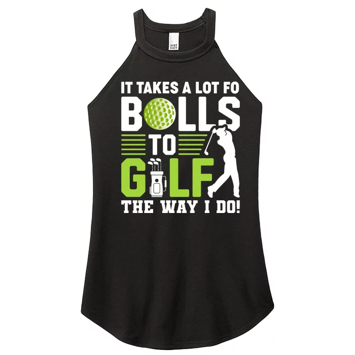 Funny Golf Phrase Graphic Women’s Perfect Tri Rocker Tank