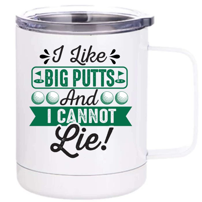 Funny Golf Pun Graphic Front & Back 12oz Stainless Steel Tumbler Cup