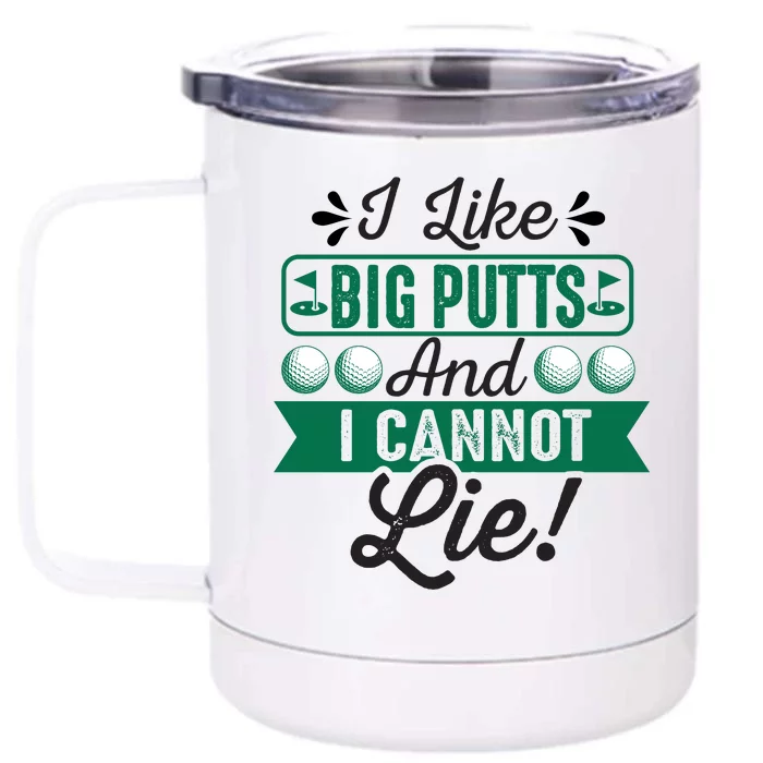 Funny Golf Pun Graphic Front & Back 12oz Stainless Steel Tumbler Cup