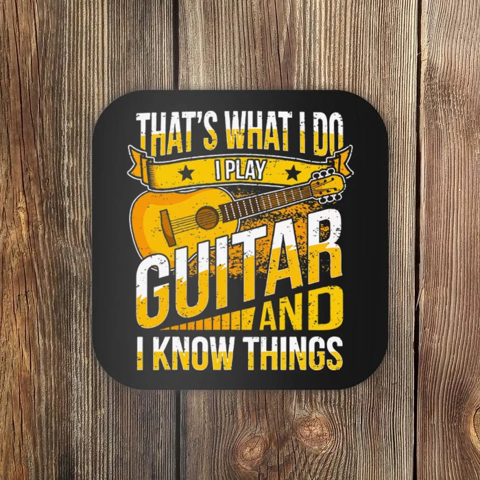 Funny Guitar Player Saying Guitarist musician Coaster