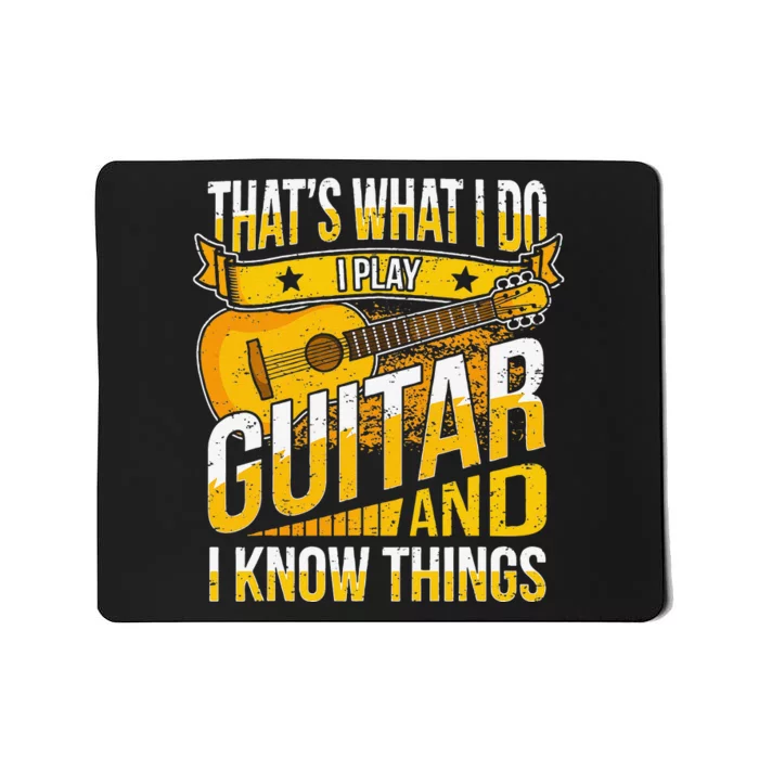 Funny Guitar Player Saying Guitarist musician Mousepad