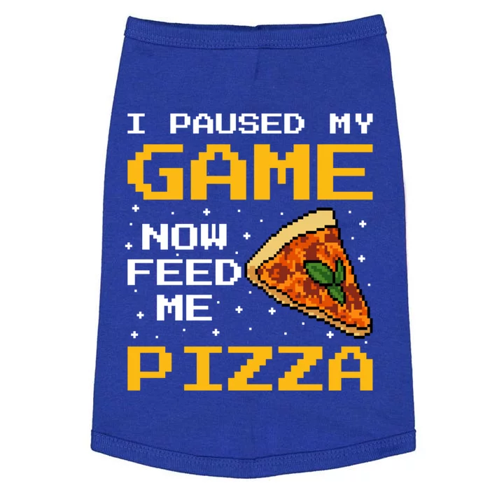 Funny Gamer Pizza And Gaming Foodie Cute Gift Doggie Tank