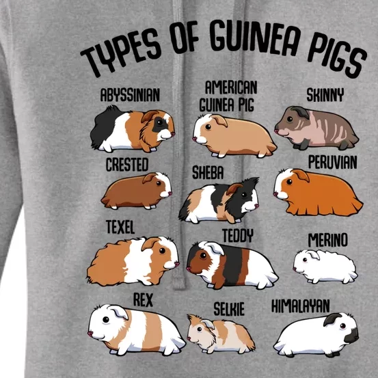 Funny Guinea Pigs Household Pet Animal Rodent Fluffy Cute Women's Pullover Hoodie