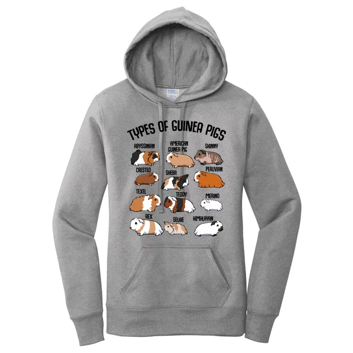 Funny Guinea Pigs Household Pet Animal Rodent Fluffy Cute Women's Pullover Hoodie