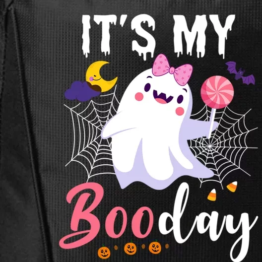 Funny Ghost Pink Bow Its My Boo Day Cute Birthday Halloween Cute Gift City Backpack