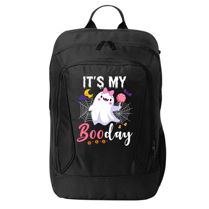 Funny Ghost Pink Bow Its My Boo Day Cute Birthday Halloween Cute Gift City Backpack