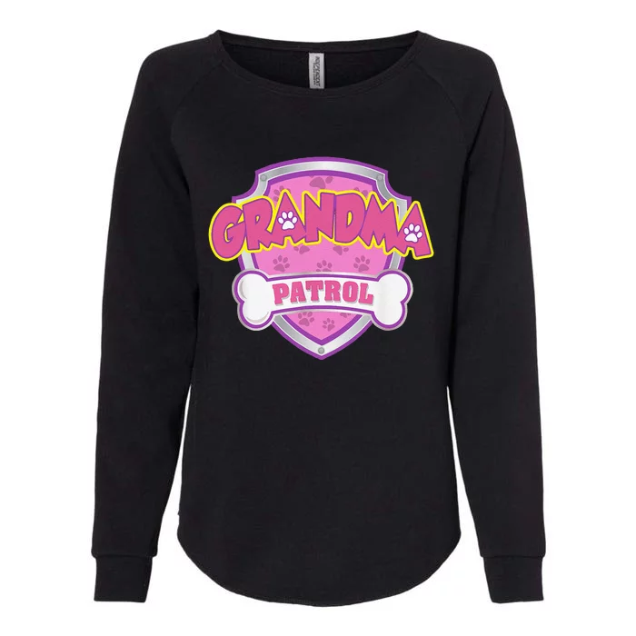 Funny Grandma Patrol Dog Mom, Dad For Women Funny Womens California Wash Sweatshirt