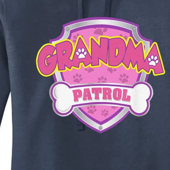 Funny Grandma Patrol Dog Mom, Dad For Women Funny Women's Pullover Hoodie