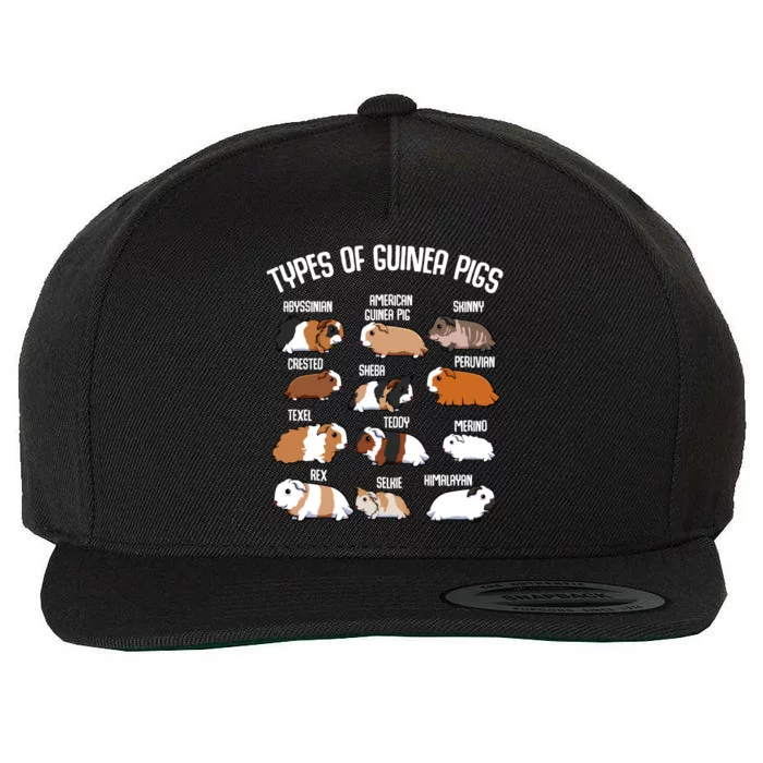 Funny Guinea Pigs Household Pet Animal Rodent Fluffy Cute Wool Snapback Cap