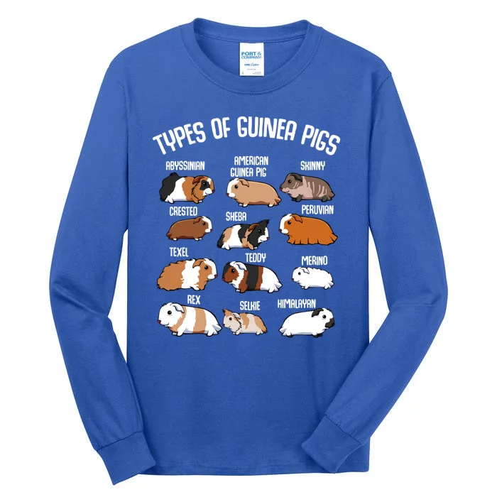 Funny Guinea Pigs Household Pet Animal Rodent Fluffy Cute Tall Long Sleeve T-Shirt