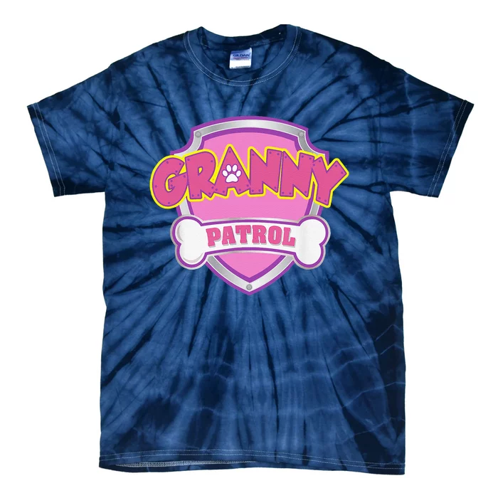 Funny Granny Patrol Dog Mom, Dad For Women Tie-Dye T-Shirt