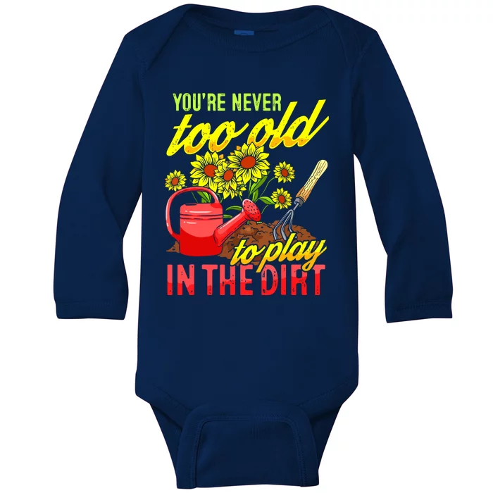 Funny Gardening Plants Gardener Gift Baby Long Sleeve Bodysuit