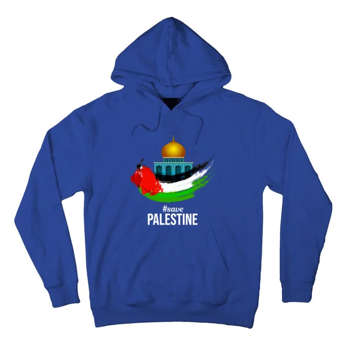 Free Gaza Palestine Flag Arabic Gift Save Palestine Gift Tall Hoodie