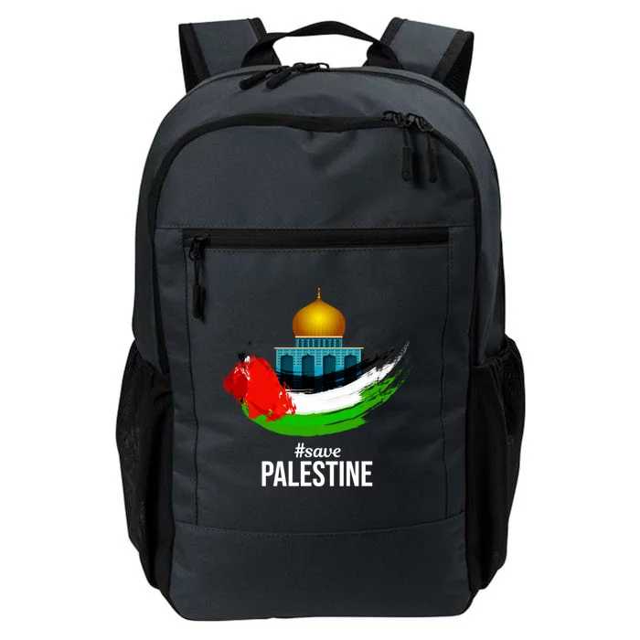 Free Gaza Palestine Flag Arabic Gift Save Palestine Gift Daily Commute Backpack