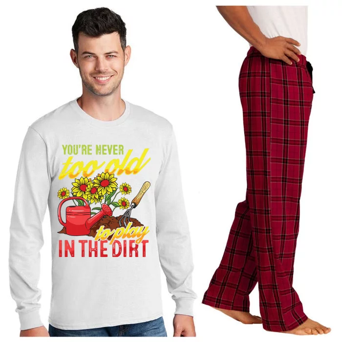 Funny Gardening Plants Gardener Gift Long Sleeve Pajama Set