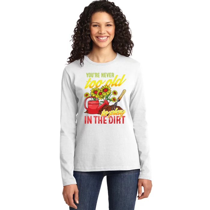 Funny Gardening Plants Gardener Gift Ladies Long Sleeve Shirt