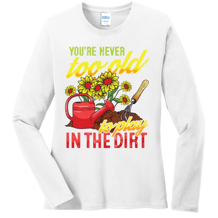 Funny Gardening Plants Gardener Gift Ladies Long Sleeve Shirt