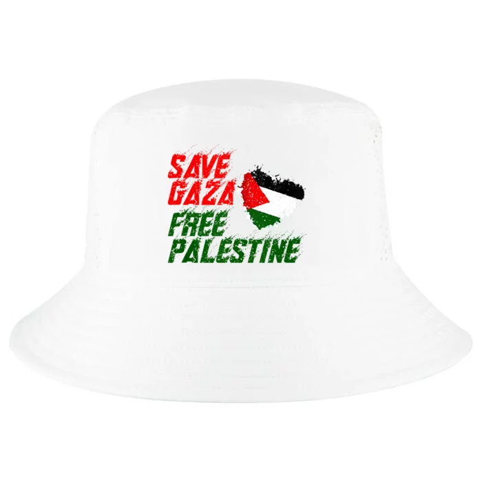 Free Gaza Palestine Flag Proud Palestine Save Gaza Cool Comfort Performance Bucket Hat