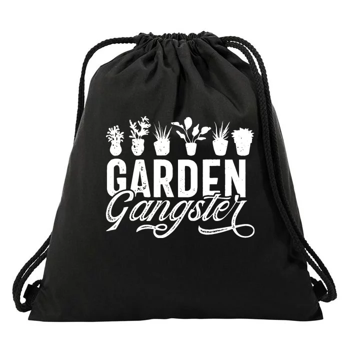 Funny Gardening Pun Gardener Plant Lover Gardener Drawstring Bag