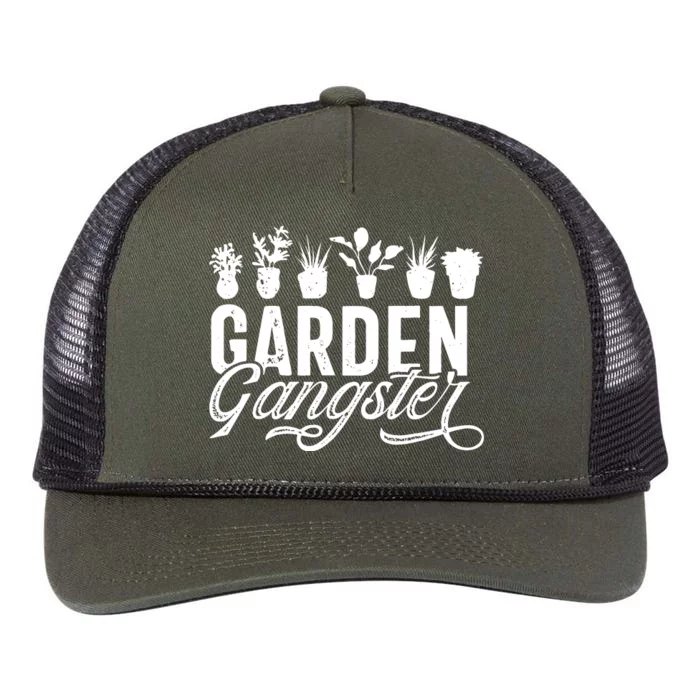 Funny Gardening Pun Gardener Plant Lover Gardener Retro Rope Trucker Hat Cap