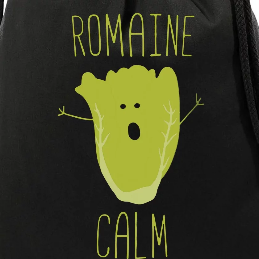 Funny Gardening Pun Romaine Calm Gardener Gift Drawstring Bag