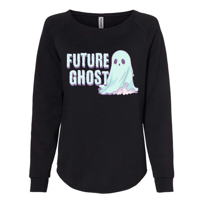 Future Ghost Pastel Goth Kawaii Creepy Cute Weird Aesthetic Womens California Wash Sweatshirt