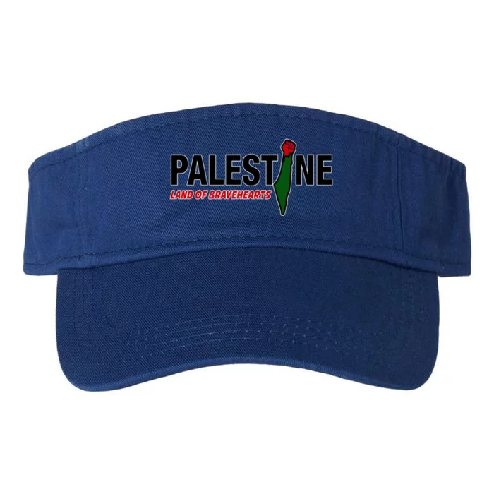 Free Gaza Palestine Flag Proud Palestine Roots Al Quds Scarf Gift Valucap Bio-Washed Visor