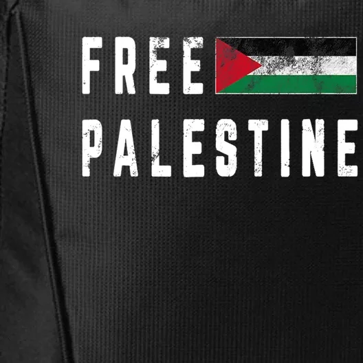 Free Gaza Palestine Flag Arabic Funny Gift City Backpack