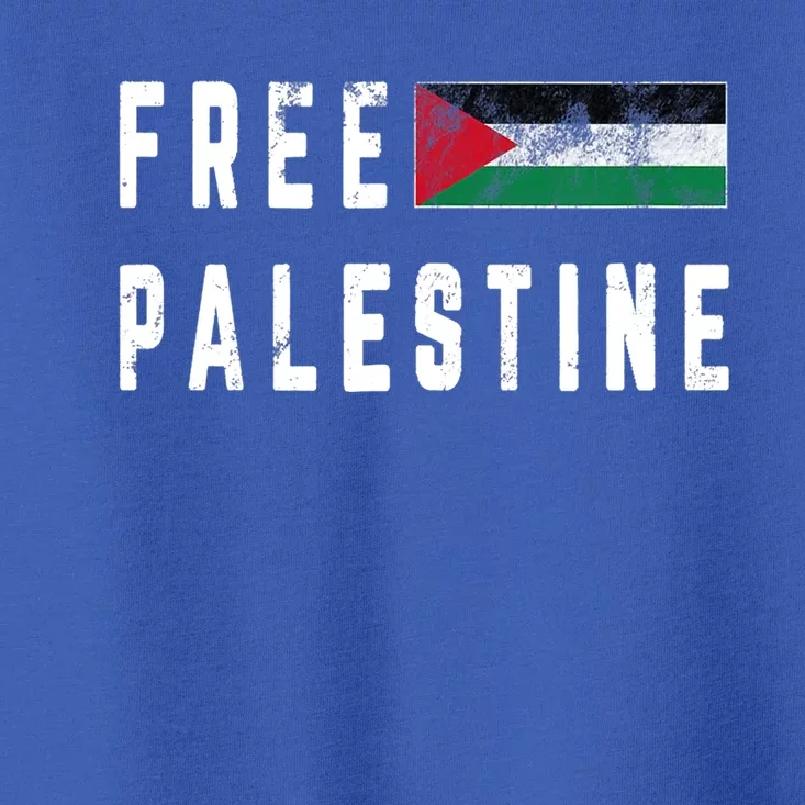 Free Gaza Palestine Flag Arabic Funny Gift Toddler T-Shirt