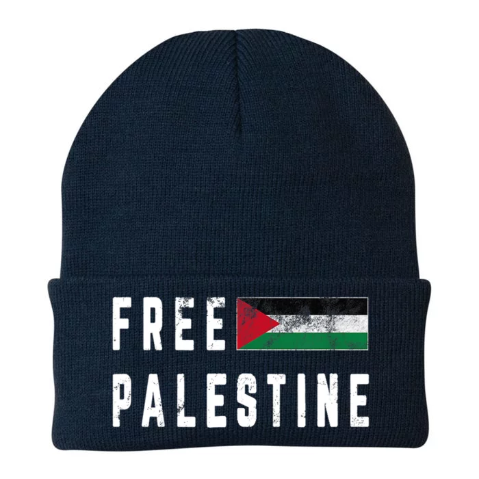 Free Gaza Palestine Flag Arabic Funny Gift Knit Cap Winter Beanie