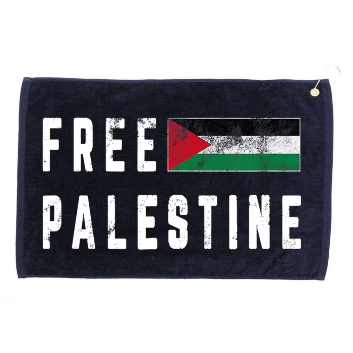 Free Gaza Palestine Flag Arabic Funny Gift Grommeted Golf Towel