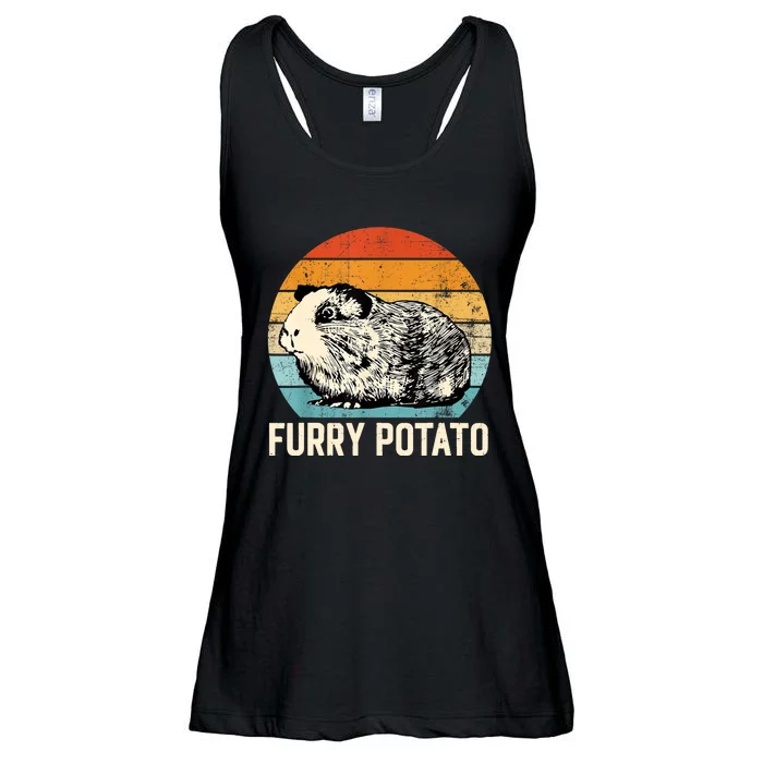 Funny Guinea Pig Lover Furry Potato Cavy Owner Guinea Pig Ladies Essential Flowy Tank