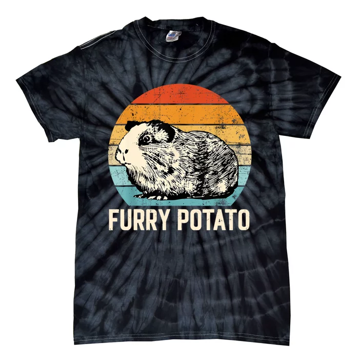 Funny Guinea Pig Lover Furry Potato Cavy Owner Guinea Pig Tie-Dye T-Shirt