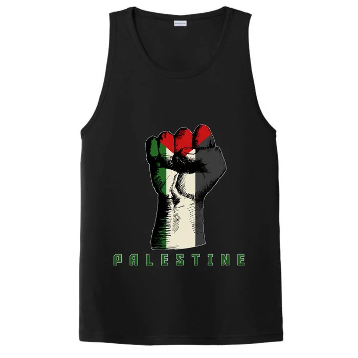 Free Gaza Palestine Flag Peace Love Palestine People Scarf Meaningful Gift Performance Tank