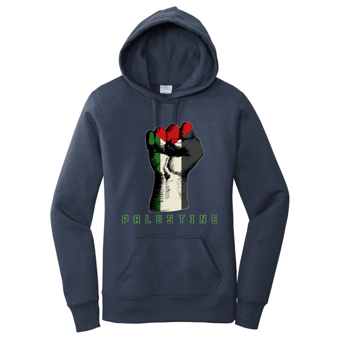 Free Gaza Palestine Flag Peace Love Palestine People Scarf Meaningful Gift Women's Pullover Hoodie