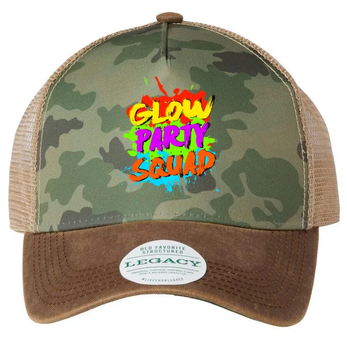 Funny Glow Party Squad Colorful Splash Retro Costume Party Gift Legacy Tie Dye Trucker Hat