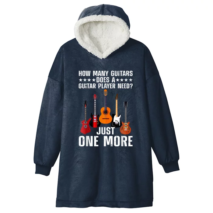 Funny Guitar Player Art Guitarist Lover Vintage Hooded Wearable Blanket