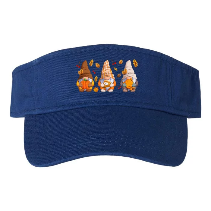 Fall Gnome Pumpkin Turkey  Thanksgiving Autumn Fall Valucap Bio-Washed Visor