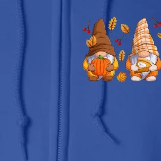 Fall Gnome Pumpkin Turkey  Thanksgiving Autumn Fall Full Zip Hoodie