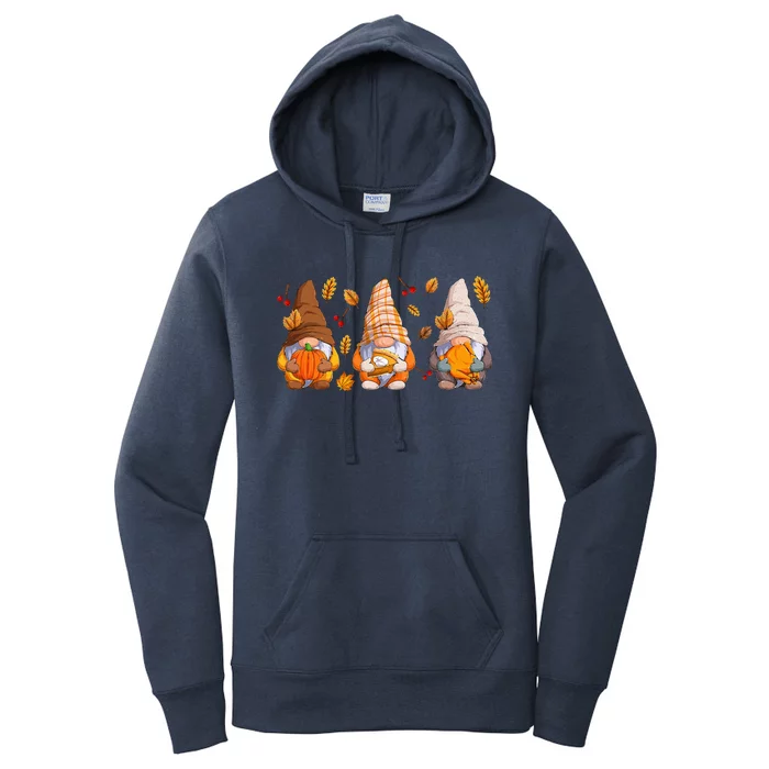 Fall Gnome Pumpkin Turkey  Thanksgiving Autumn Fall Women's Pullover Hoodie